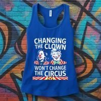Same Circus Different Clown Political Kamala And Trump Women's Tank Top thumb 3