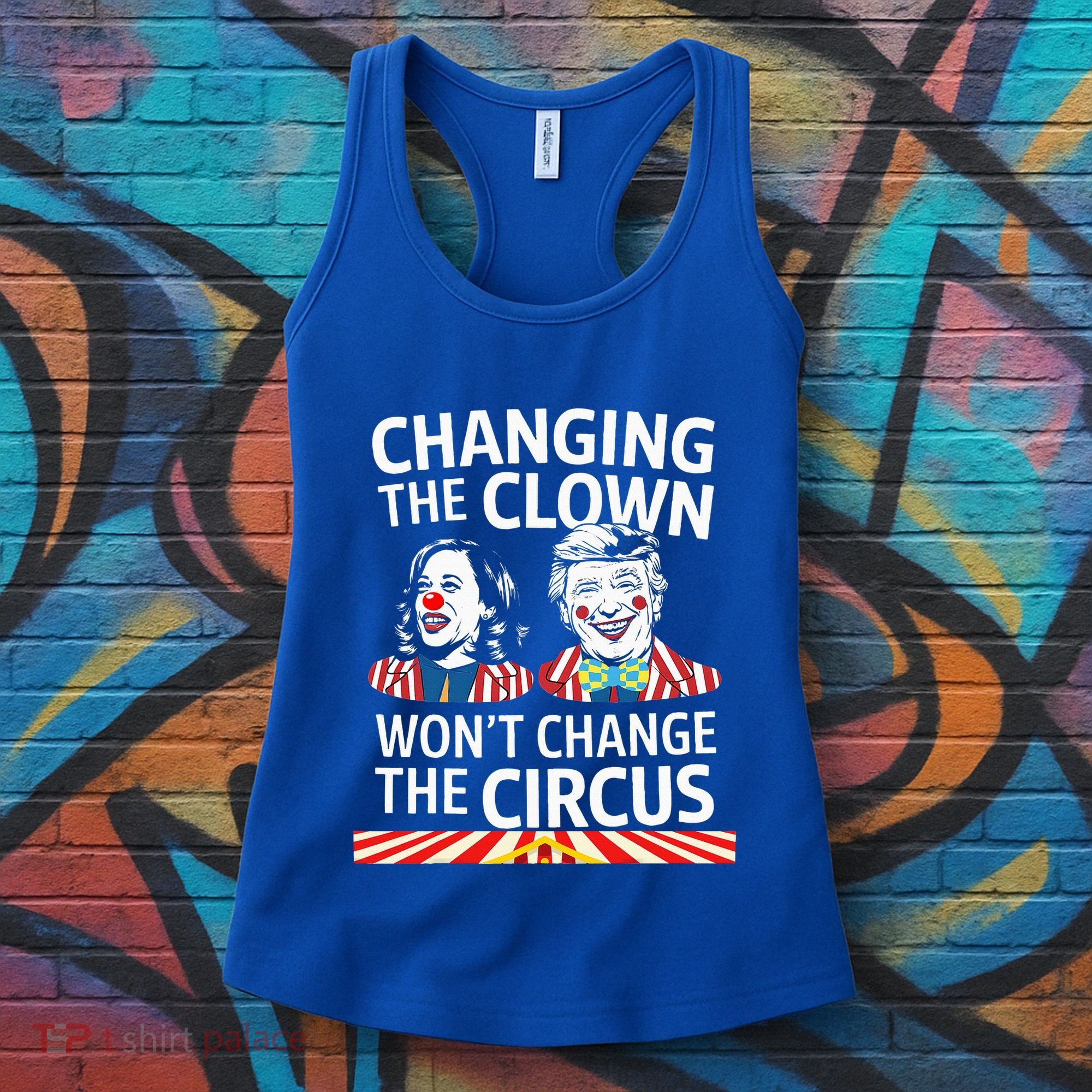 Same Circus Different Clown Political Kamala And Trump Women's Tank Top