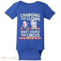 Same Circus Different Clown Political Kamala And Trump Baby Bodysuit thumb 0