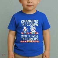 Same Circus Different Clown Political Kamala And Trump Toddler T-Shirt thumb 2
