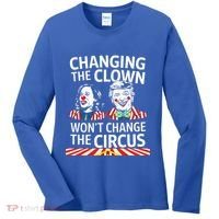Same Circus Different Clown Political Kamala And Trump Women's Long Sleeve Shirt thumb 0
