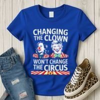 Same Circus Different Clown Political Kamala And Trump Women's T-Shirt thumb 3