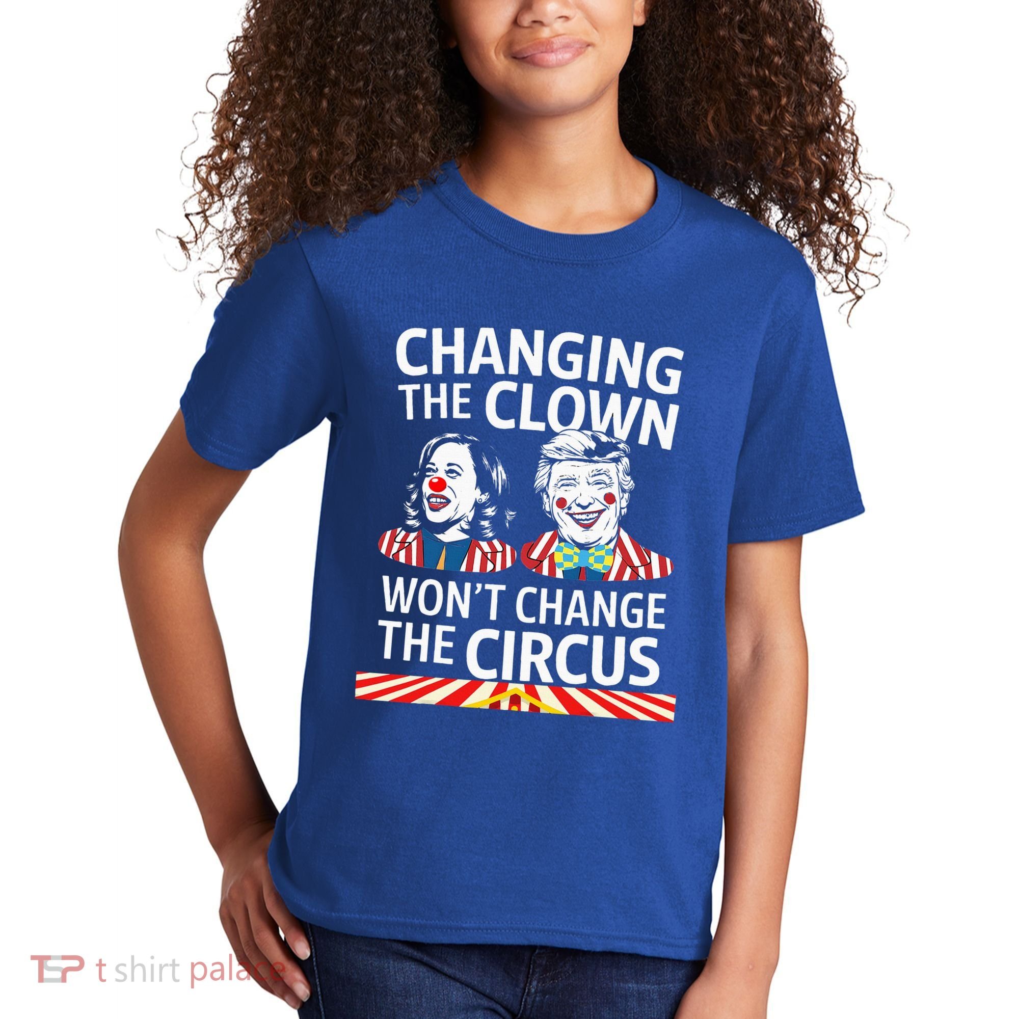 Same Circus Different Clown Political Kamala And Trump Kids T-Shirt