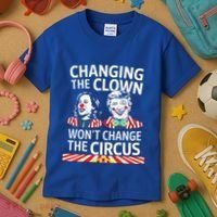 Same Circus Different Clown Political Kamala And Trump Kids T-Shirt thumb 3