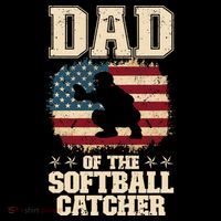 Softball Catcher Dad Jokes American Flag Fathers Day Coffee Mug thumb 5