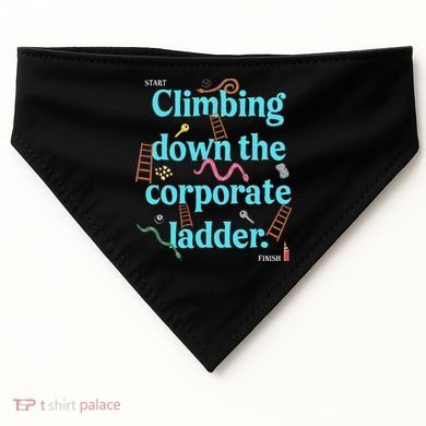 Start Climbing Down The Corporate Ladder USA-Made Doggie Bandana