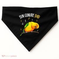Sun Conure Dad Funny Parrot Bird Lover USA-Made Doggie Bandana thumb 0