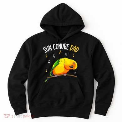 Sun Conure Dad Funny Parrot Bird Lover Hoodie