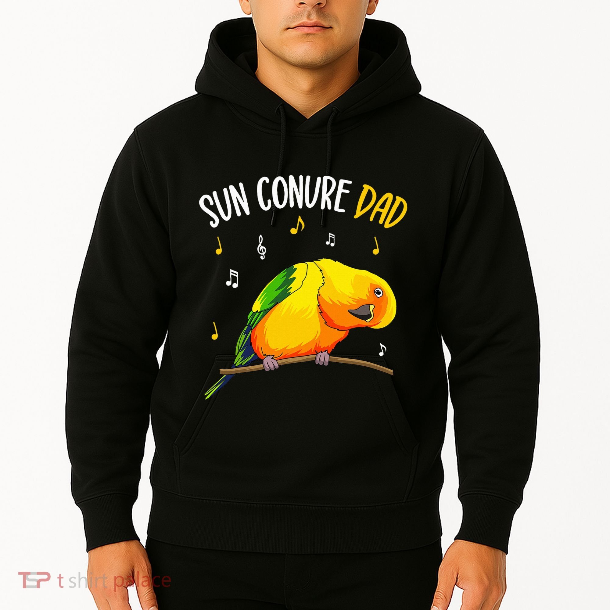 Sun Conure Dad Funny Parrot Bird Lover Hoodie
