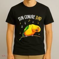 Sun Conure Dad Funny Parrot Bird Lover T-Shirt thumb 3