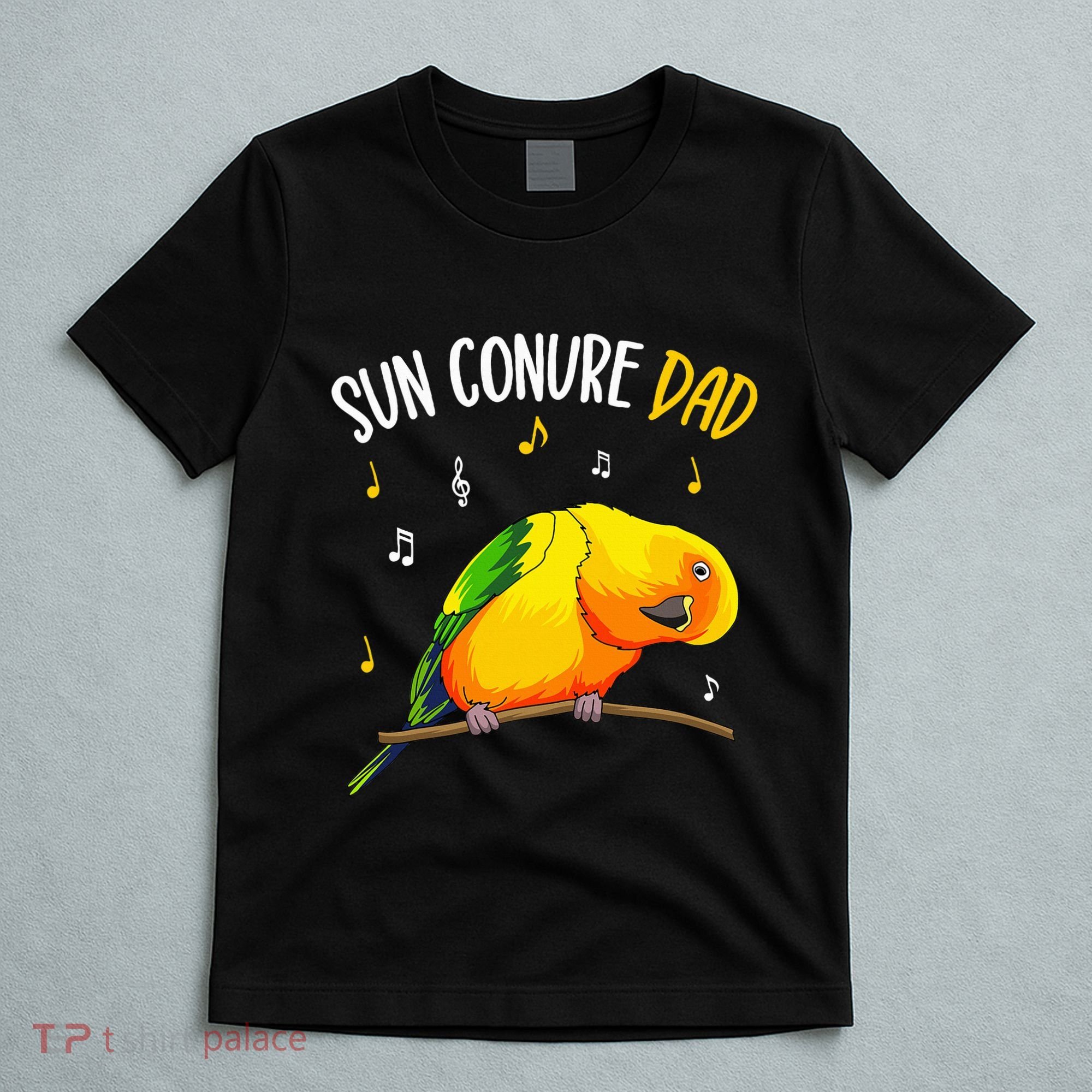 Sun Conure Dad Funny Parrot Bird Lover T-Shirt
