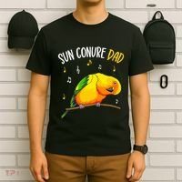 Sun Conure Dad Funny Parrot Bird Lover T-Shirt thumb 6