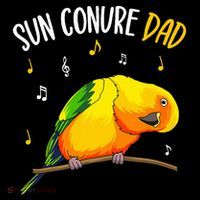 Sun Conure Dad Funny Parrot Bird Lover Ornament thumb 1
