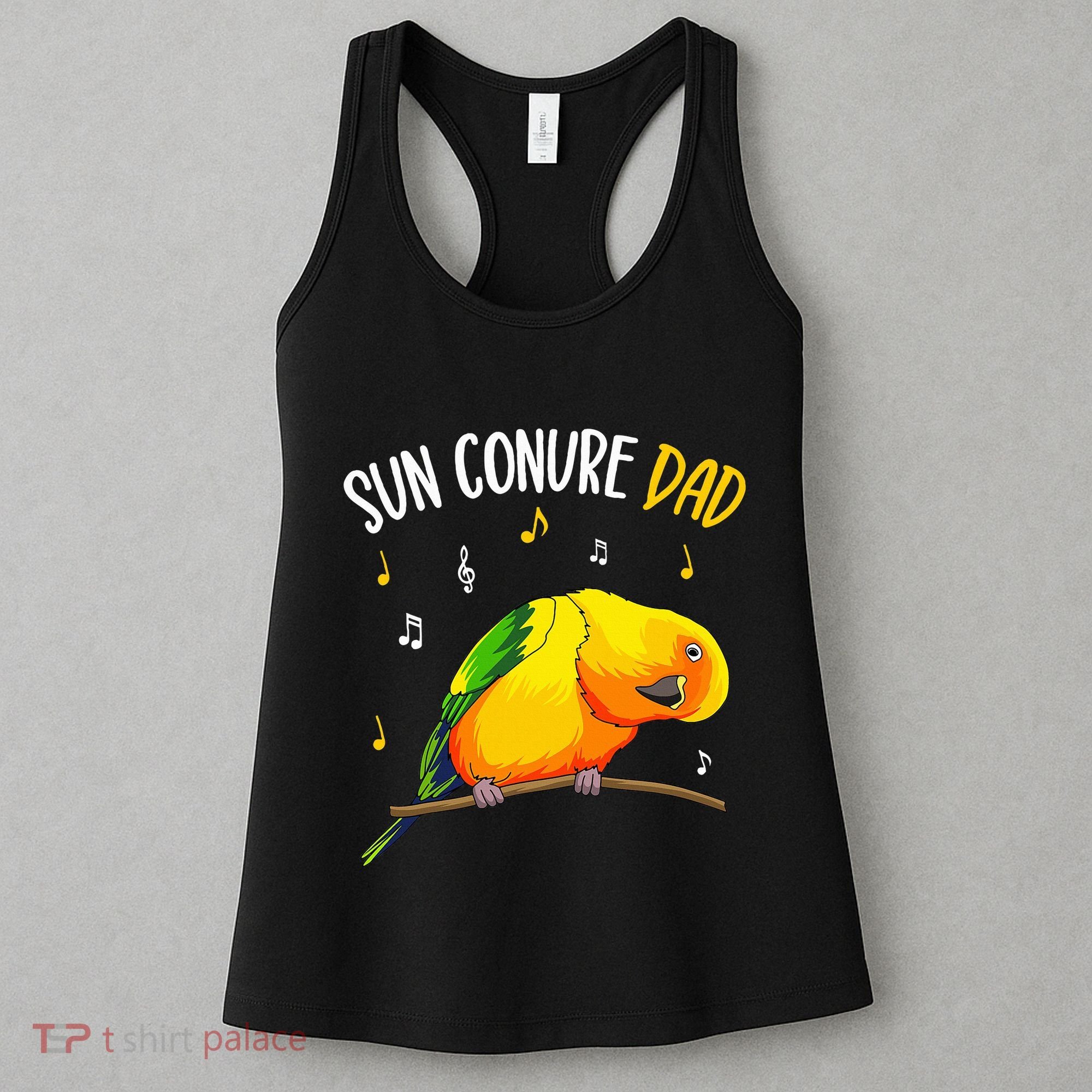 Sun Conure Dad Funny Parrot Bird Lover Women's Tank Top