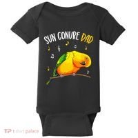 Sun Conure Dad Funny Parrot Bird Lover Baby Bodysuit thumb 0