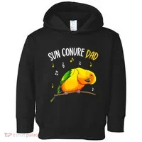 Sun Conure Dad Funny Parrot Bird Lover Toddler Hoodie thumb 0