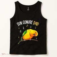 Sun Conure Dad Funny Parrot Bird Lover Tank Top thumb 2