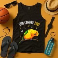 Sun Conure Dad Funny Parrot Bird Lover Tank Top thumb 4