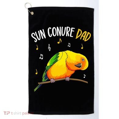 Sun Conure Dad Funny Parrot Bird Lover Golf Towel