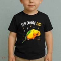 Sun Conure Dad Funny Parrot Bird Lover Toddler T-Shirt thumb 2