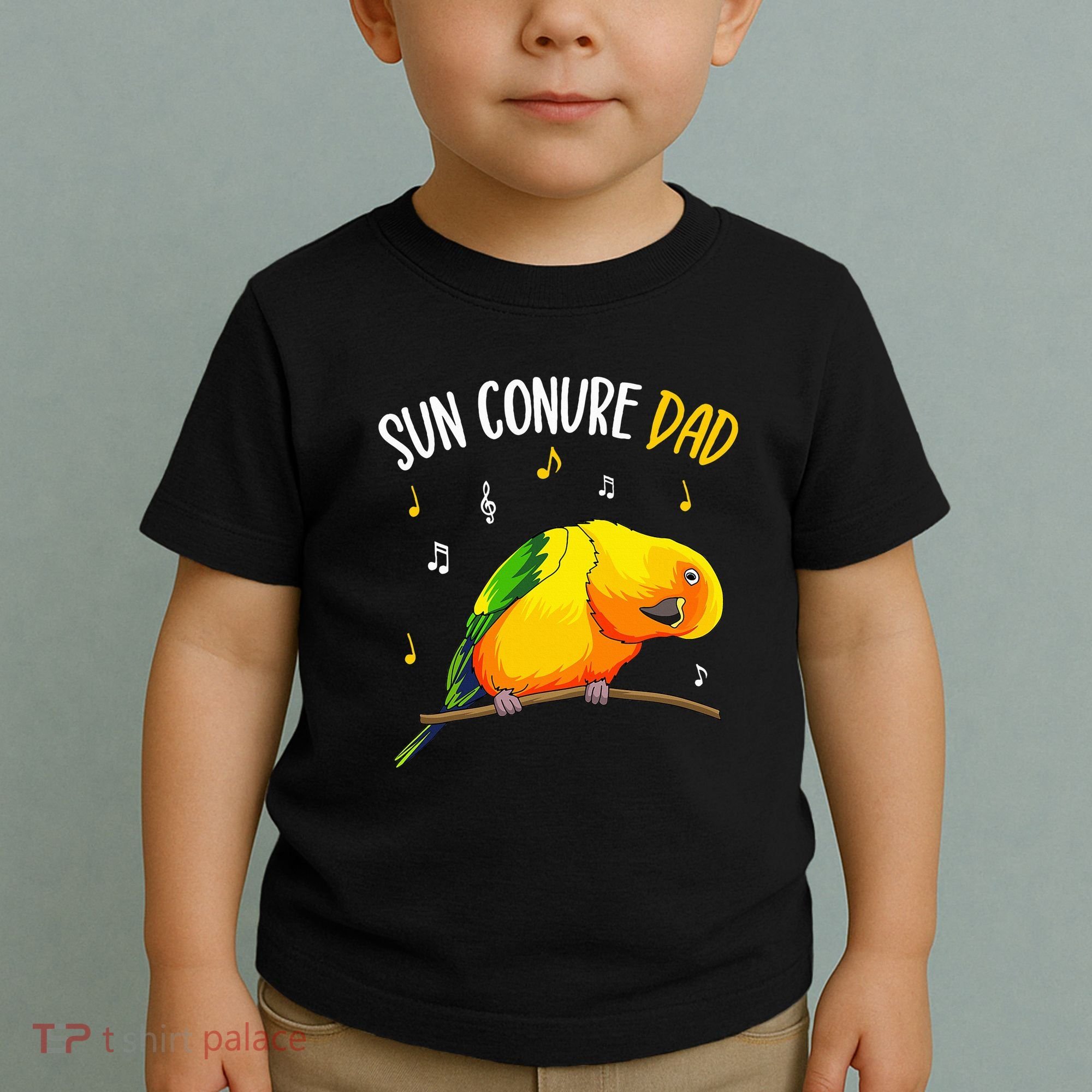 Sun Conure Dad Funny Parrot Bird Lover Toddler T-Shirt