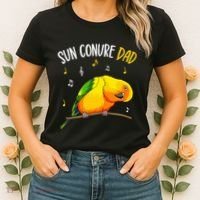 Sun Conure Dad Funny Parrot Bird Lover Women's T-Shirt thumb 2
