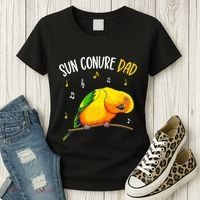 Sun Conure Dad Funny Parrot Bird Lover Women's T-Shirt thumb 3