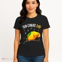 Sun Conure Dad Funny Parrot Bird Lover Women's T-Shirt thumb 4