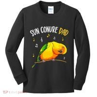 Sun Conure Dad Funny Parrot Bird Lover Kids Long Sleeve Shirt thumb 0