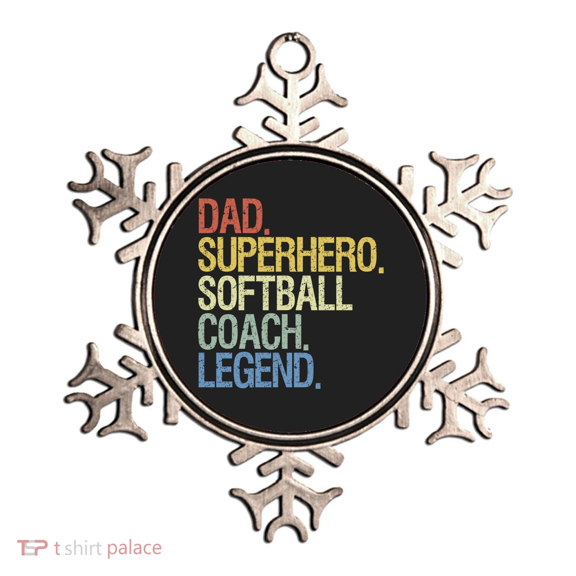 Softball Coach Dad Gift Ornament