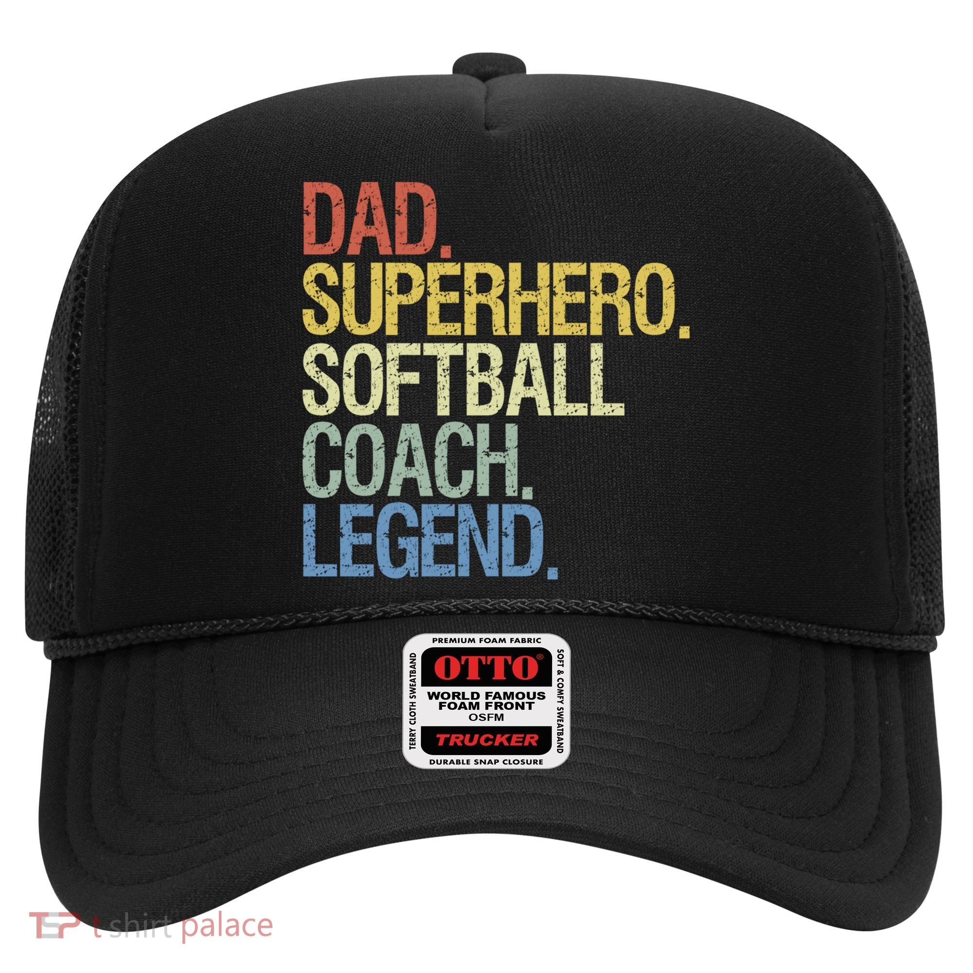 Softball Coach Dad Gift Hat