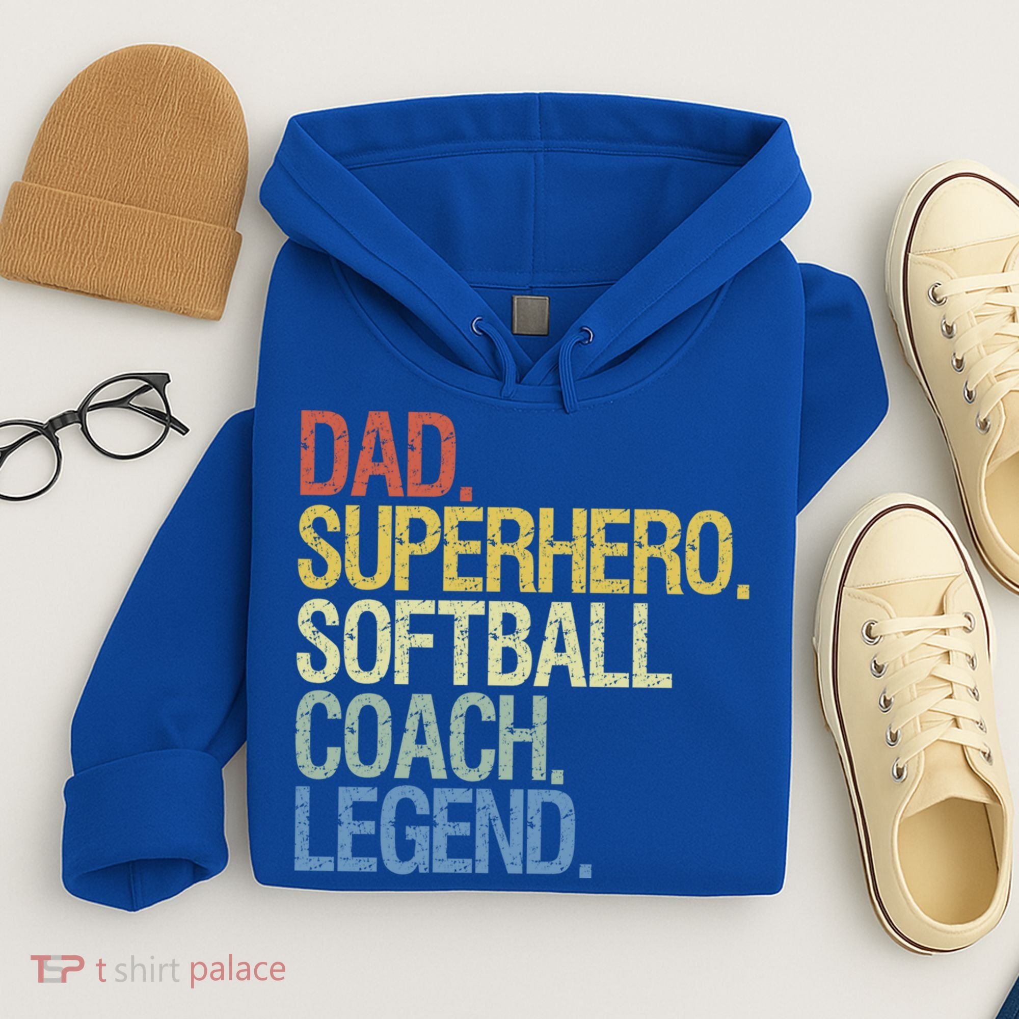 Softball Coach Dad Gift Hoodie