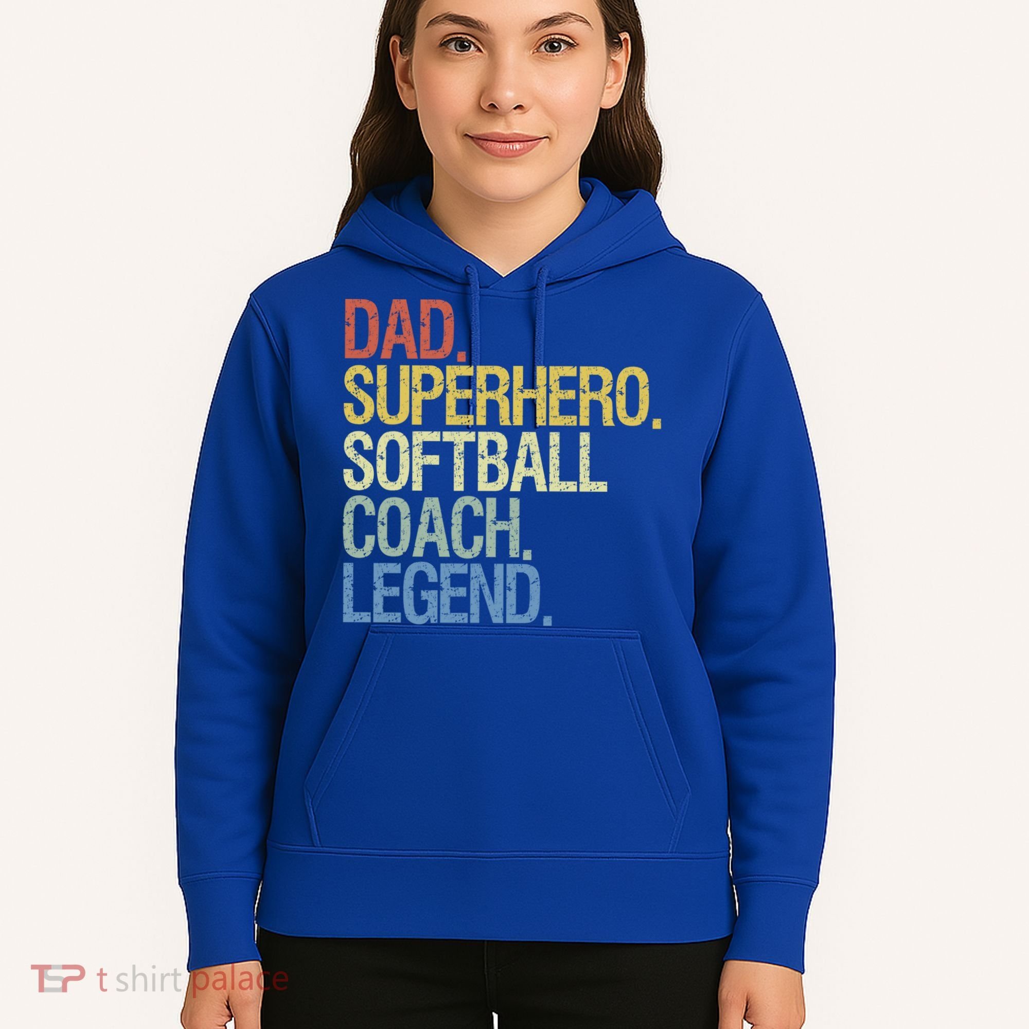 Softball Coach Dad Gift Hoodie