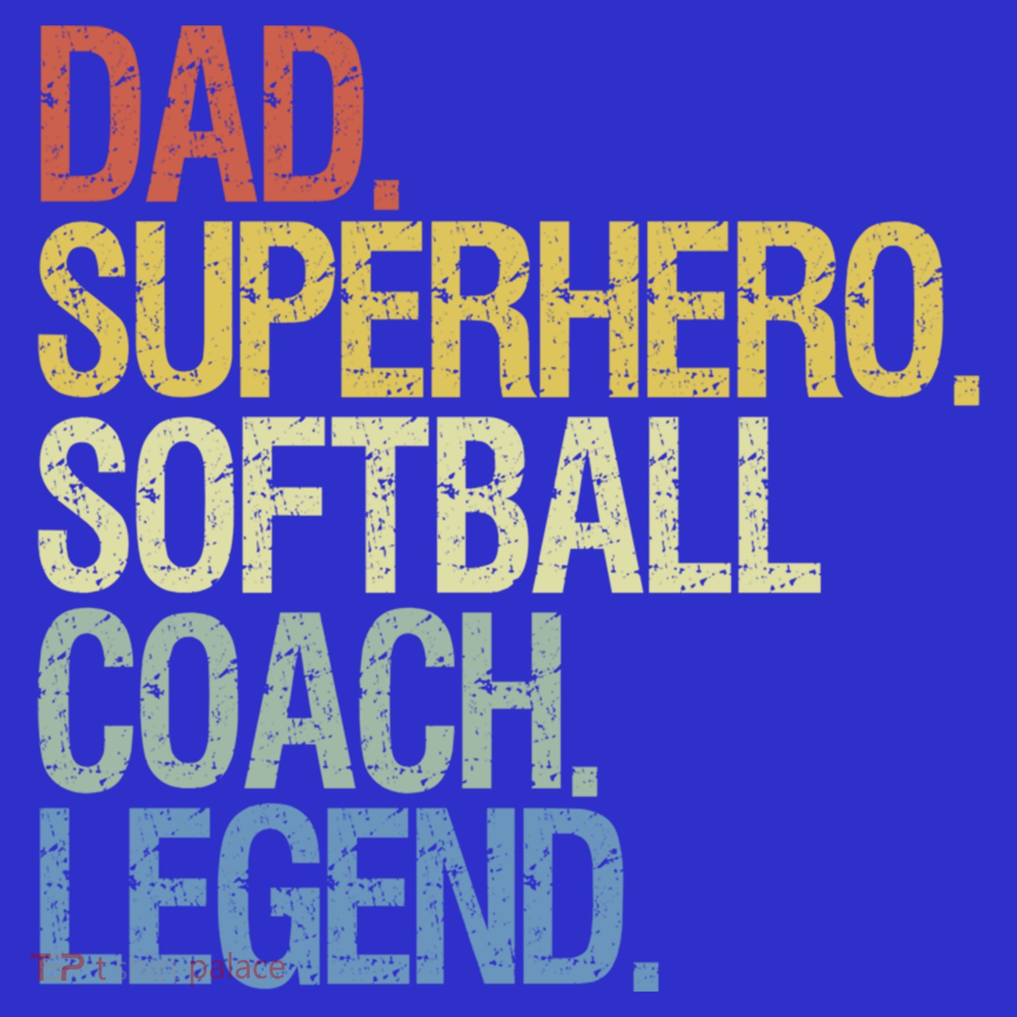 Softball Coach Dad Gift Hoodie
