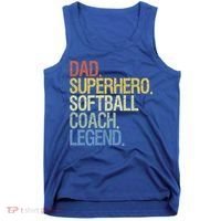 Softball Coach Dad Gift Tank Top thumb 0
