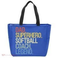 Softball Coach Dad Gift Tote Bag thumb 0