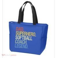 Softball Coach Dad Gift Tote Bag thumb 3