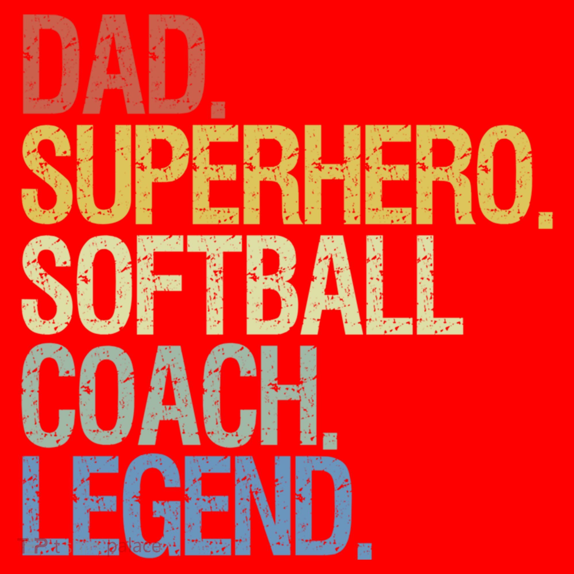 Softball Coach Dad Gift Santa Hat