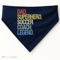 Soccer coach dad USA-Made Doggie Bandana thumb 0