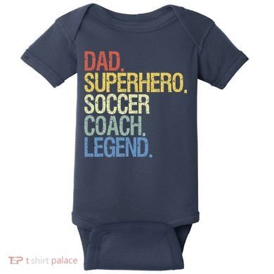 Soccer coach dad Baby Bodysuit