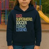 Soccer coach dad Kids Hoodie thumb 3