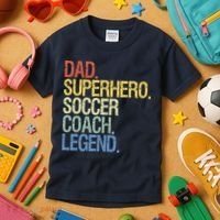 Soccer coach dad Kids T-Shirt thumb 3