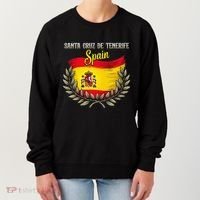 Santa Cruz De Tenerife Spain Flag Spanish City Vacation Women's Sweatshirt thumb 0