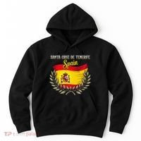 Santa Cruz De Tenerife Spain Flag Spanish City Vacation Hoodie thumb 0