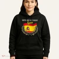 Santa Cruz De Tenerife Spain Flag Spanish City Vacation Hoodie thumb 5