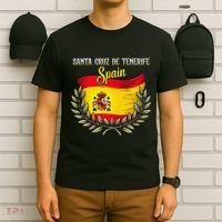 Santa Cruz De Tenerife Spain Flag Spanish City Vacation T-Shirt thumb 6