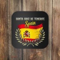 Santa Cruz De Tenerife Spain Flag Spanish City Vacation Coaster thumb 0