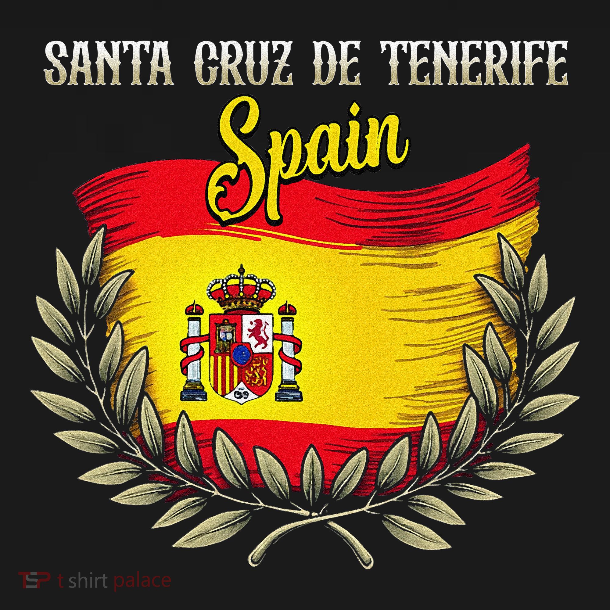 Santa Cruz De Tenerife Spain Flag Spanish City Vacation Mousepad