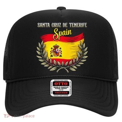 Santa Cruz De Tenerife Spain Flag Spanish City Vacation Hat