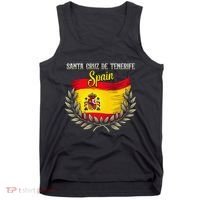 Santa Cruz De Tenerife Spain Flag Spanish City Vacation Tank Top thumb 0
